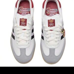adidas White and Red Athletic Shoes